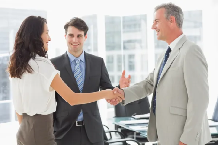 businessman-introducing